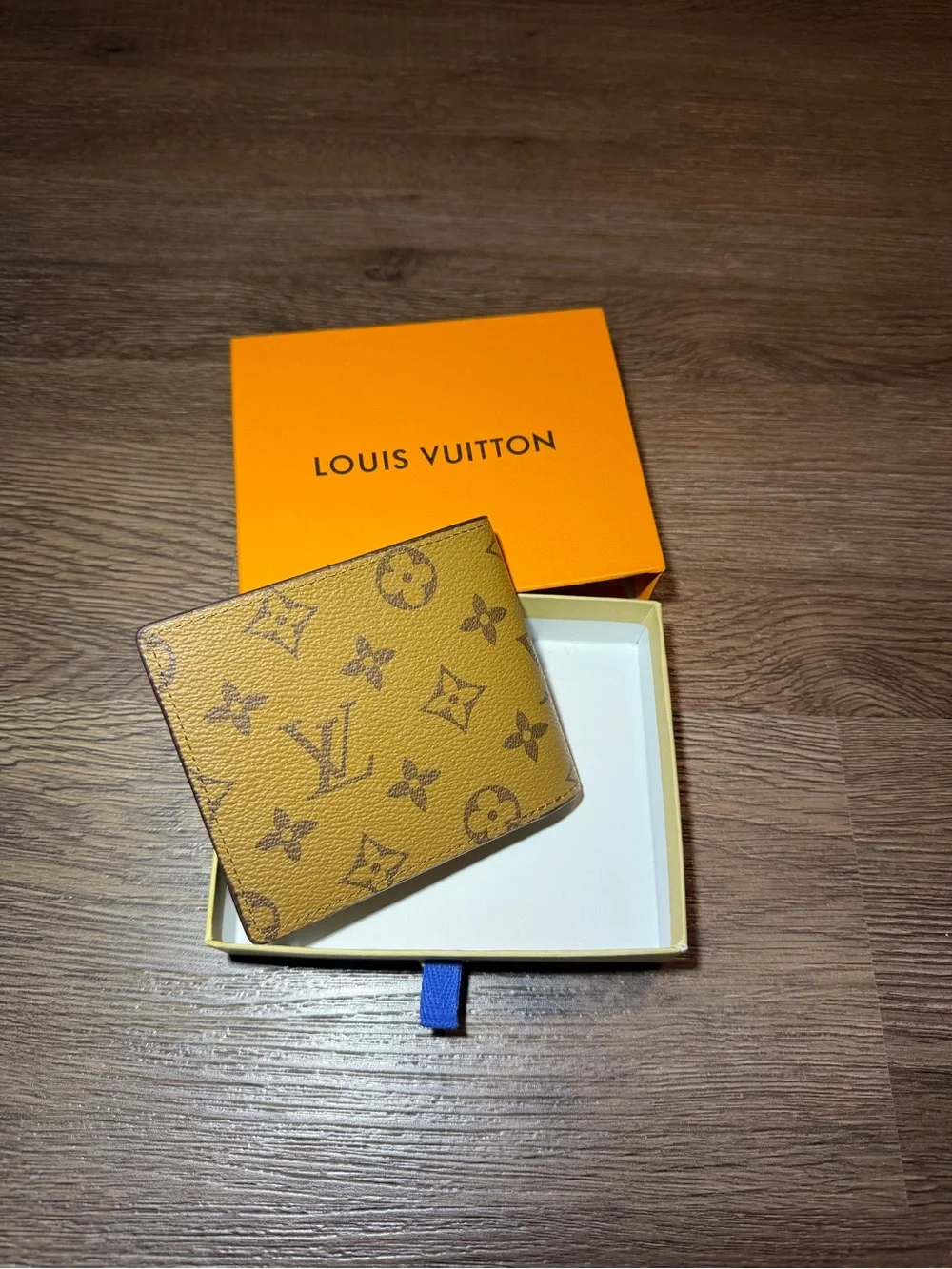 Louis Vuitton Monogram Canvas Wallet in Yellow Brown
